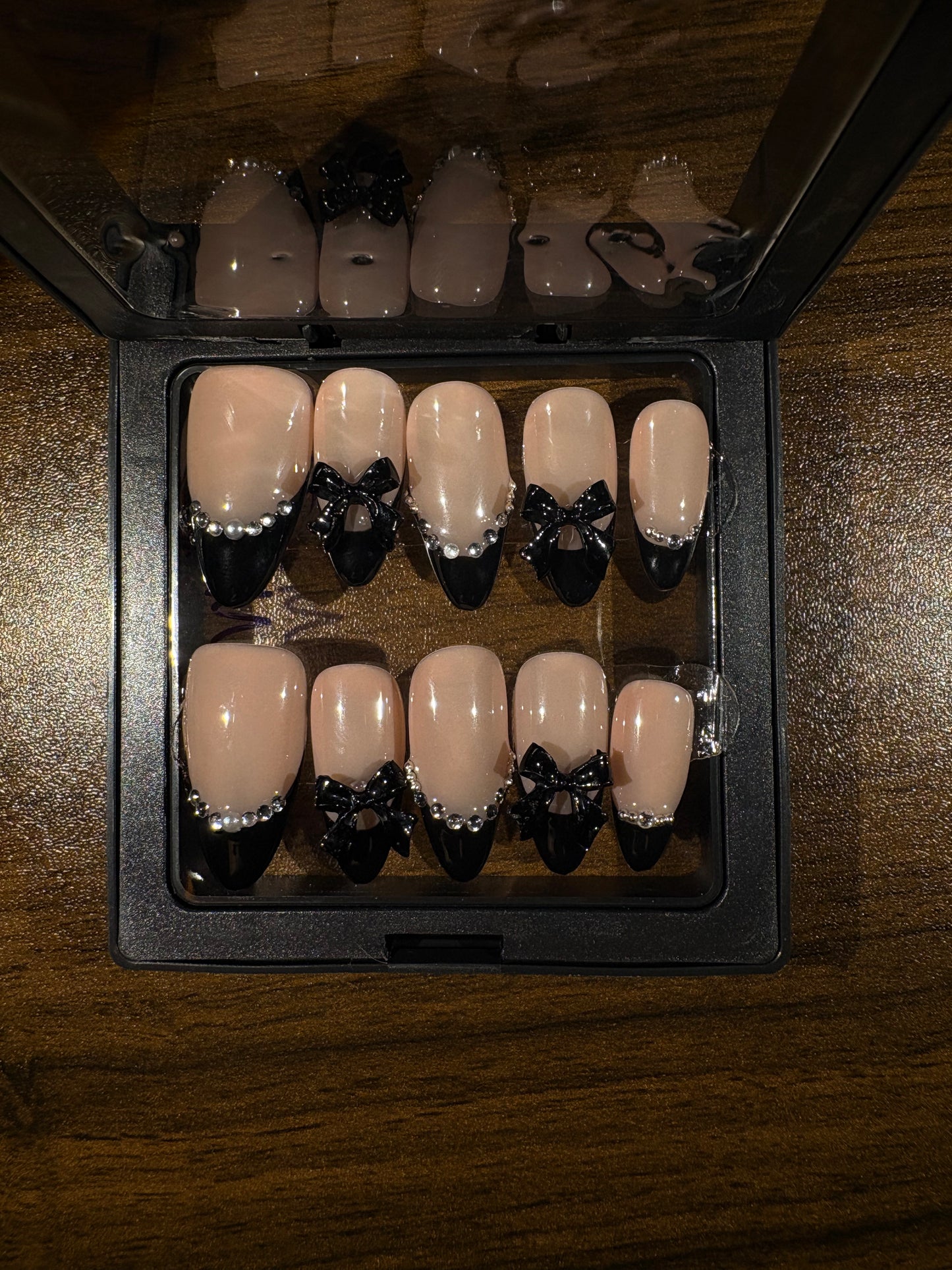 Black Frenchie Nail