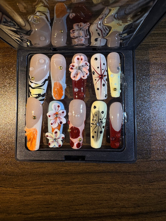 Vacation Vibes Coffin Nails